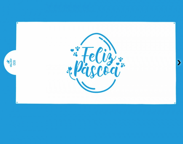 Stencil Feliz Páscoa - Bluestar